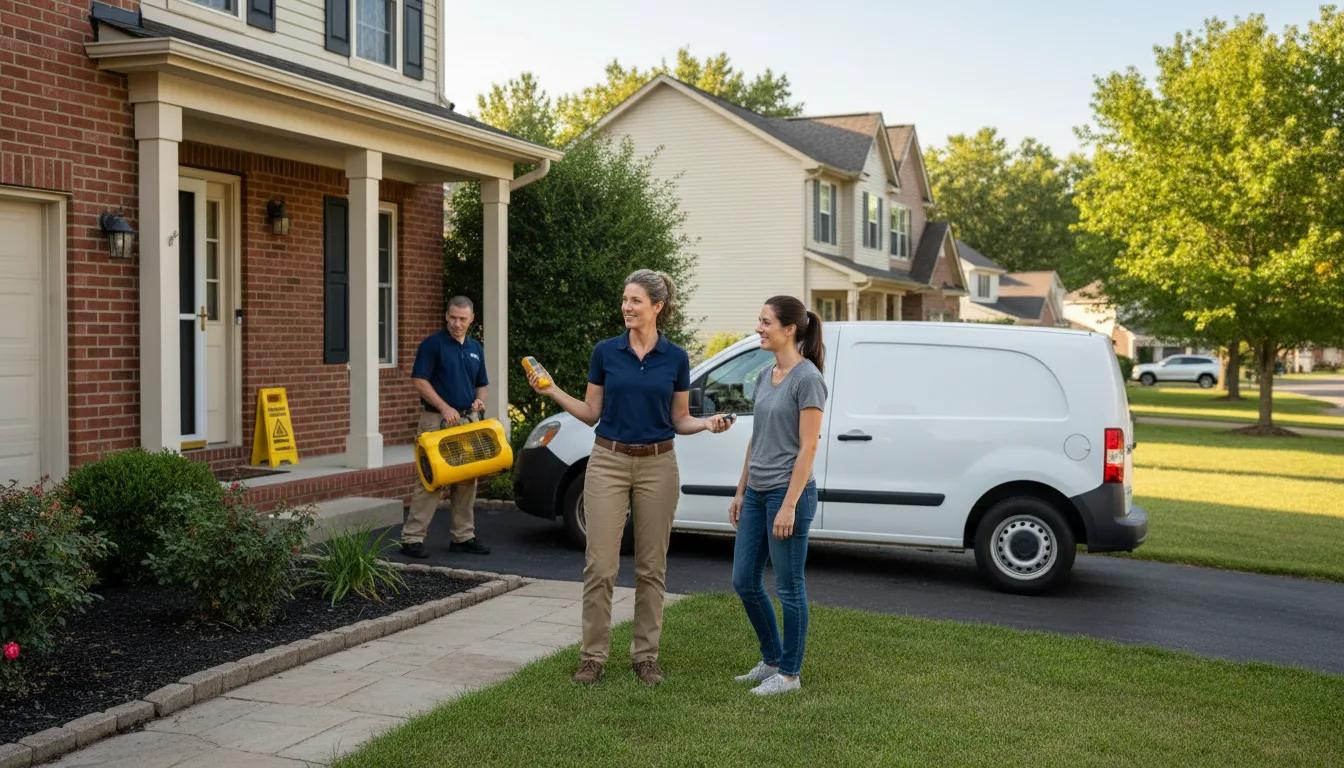 Water restoration image for Water Damage & Restoration Services in Springville, IN